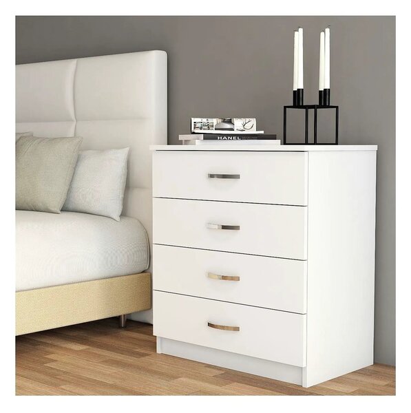 Comoda 616TNM1505, alb, PAL melaminat, 72x45x81 cm