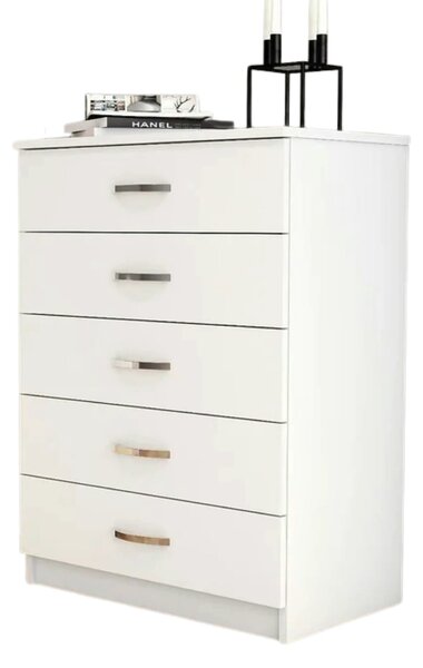 Comoda 616TNM1507, alb, PAL melaminat, 72x45x98 cm