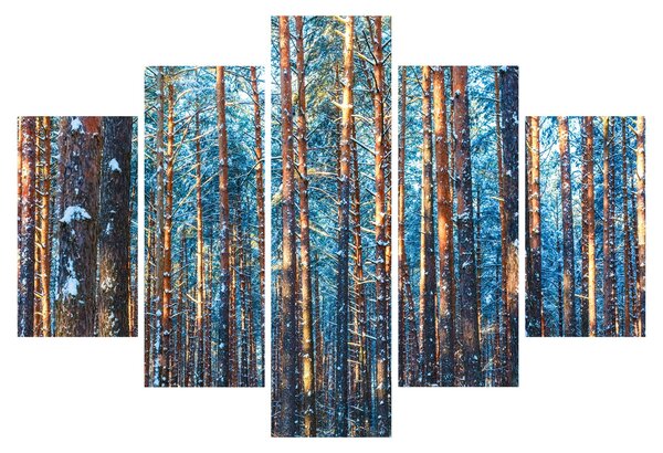 Tablou - Pădurea iarna (150x105 cm)