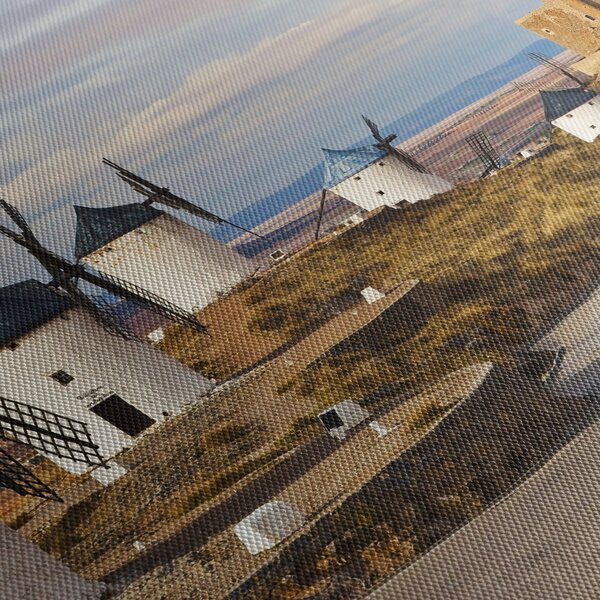Tablou - Morile de vânt din Consuegra, Spania (120x50 cm)