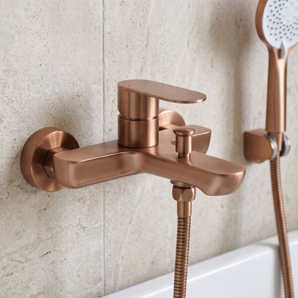 Baterie pentru cadă REA Logan Brush Copper