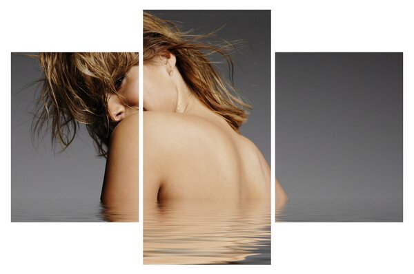 Tablou - Imaginea unei femei care face baie (90x60 cm)