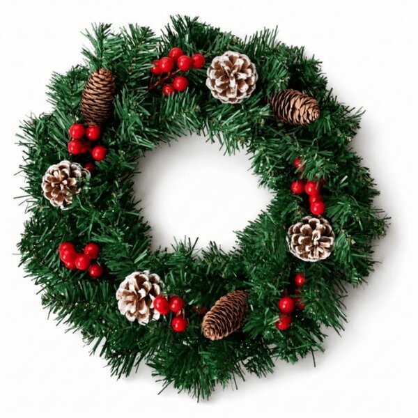 Coronita de Advent pentru usa COSY GLOW 50 cm cu iluminare LED