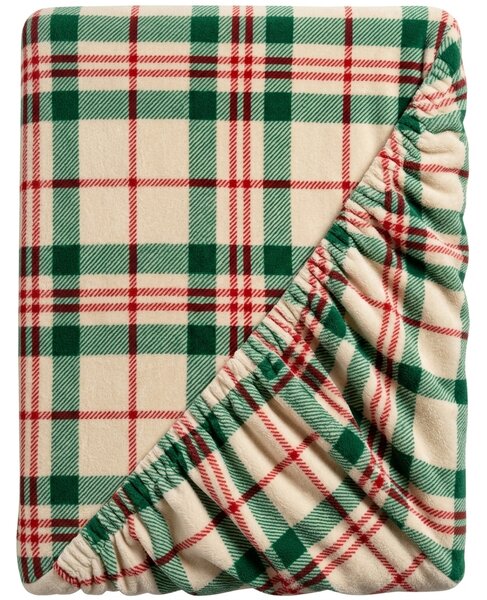 Cearsaf Cocolino microplus cu elastic WINTER PLAID 90x200 cm colorat