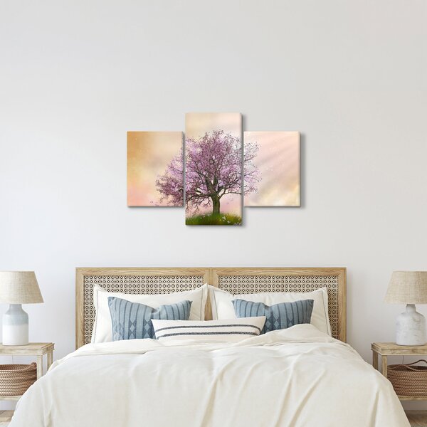 Tablou - Copacul înflorit în deal (90x60 cm)