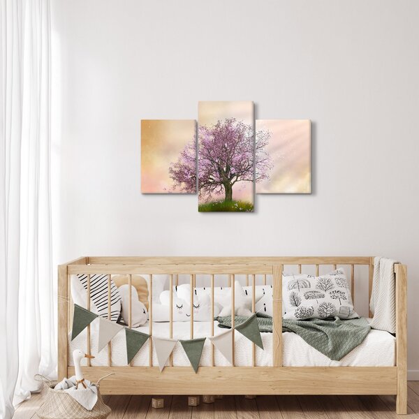 Tablou - Copacul înflorit în deal (90x60 cm)