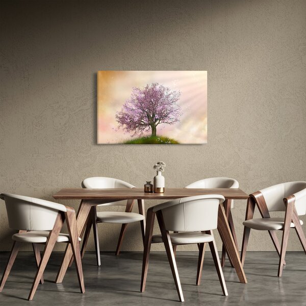 Tablou - Copacul înflorit în deal (90x60 cm)