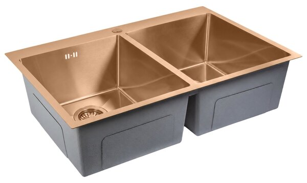 Lavoar din oțel Joel BRUSH COPPER, ZLE-06412, Rea