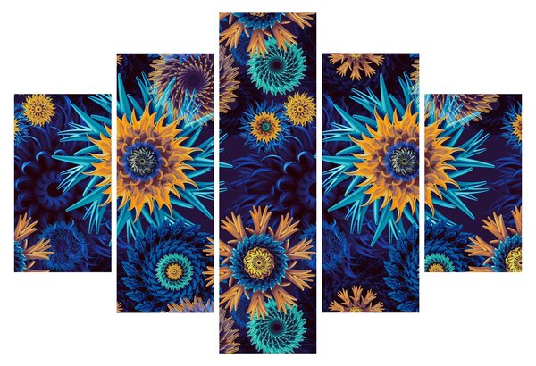 Tablou - 3D flori (150x105 cm)