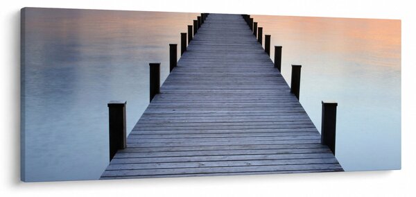 Tablou - Ponton de la Lacul Starnberger, Bavaria, Germania (120x50 cm)
