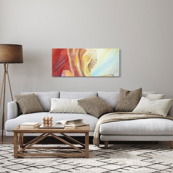 Tablou - Imaginea unei femei care se odihnește, pictură în ulei (120x50 cm)