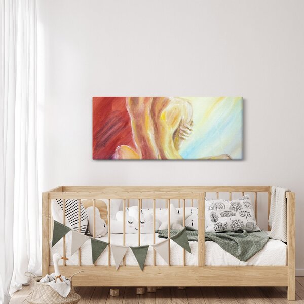 Tablou - Imaginea unei femei care se odihnește, pictură în ulei (120x50 cm)