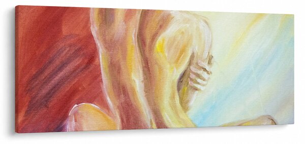 Tablou - Imaginea unei femei care se odihnește, pictură în ulei (120x50 cm)