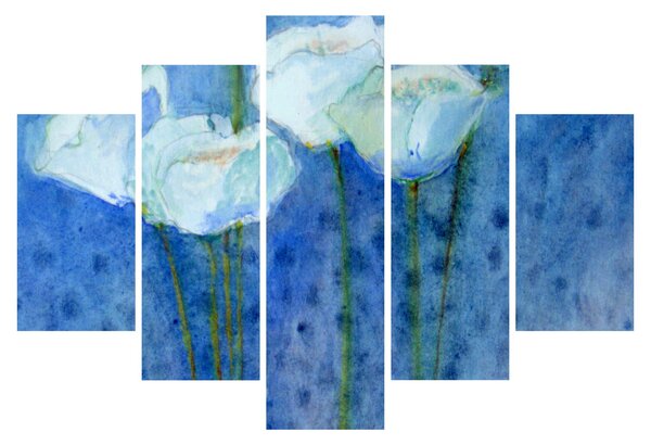 Tablou - Lalele albe (150x105 cm)