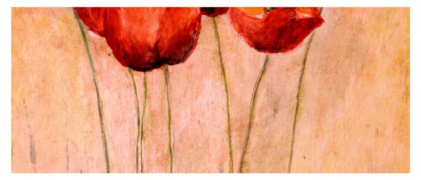 Tablou - Lalele roșii (120x50 cm)