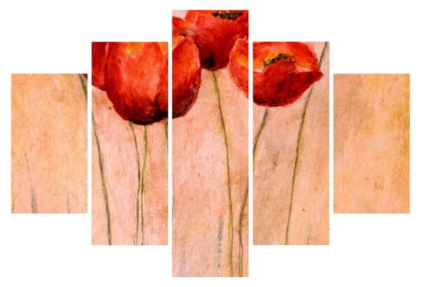 Tablou - Lalele roșii (150x105 cm)