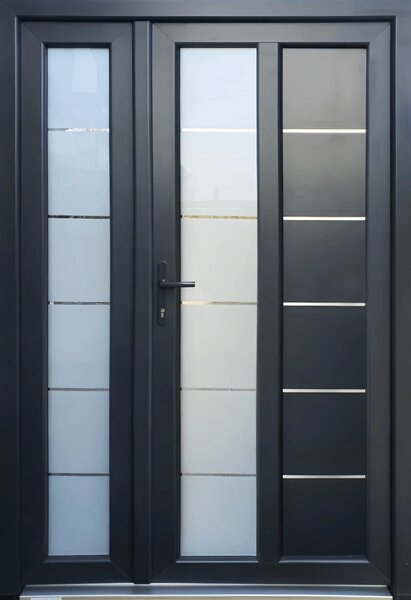 Usa dubla de intrare in casa Entriva 365 - termoizolanta pentru exterior - Gri Antracit