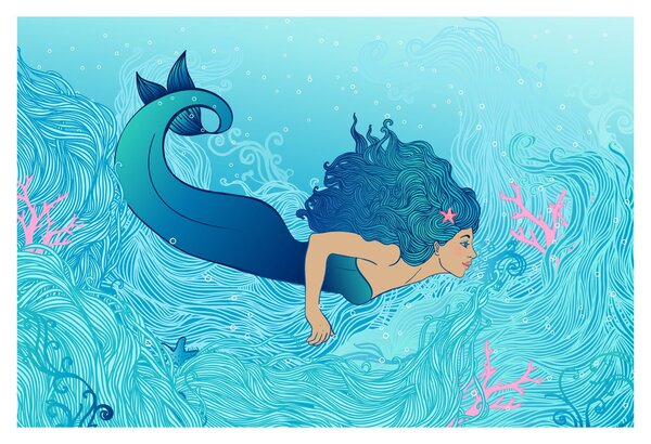 Tablou - Sirena (90x60 cm)