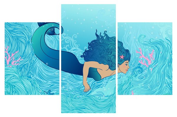 Tablou - Sirena (90x60 cm)