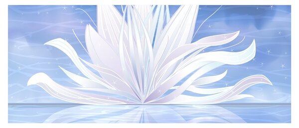 Tablou - Floare de lotus (120x50 cm)