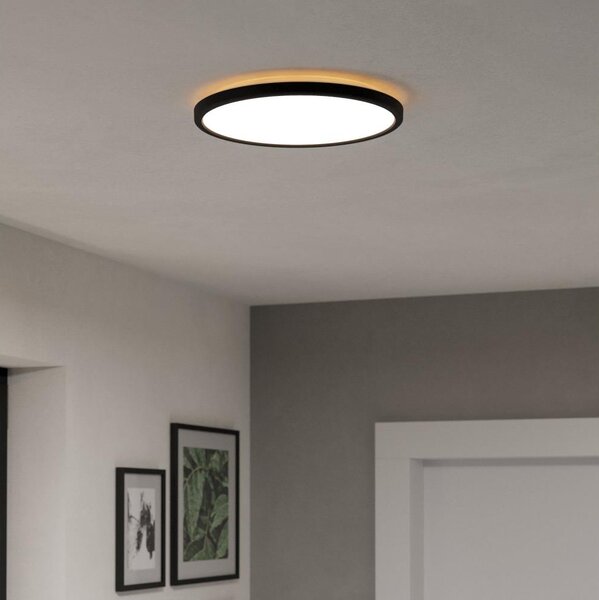 Eglo 901438-LED Plafonieră baie ROVITO 13,9W/230V pr.30cm IP44 negru