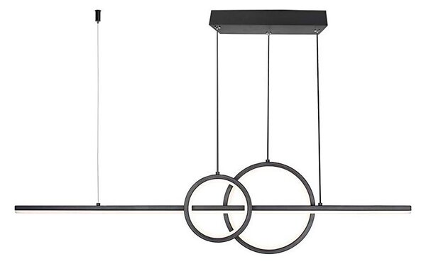 Lustră LED pe cablu LED/15W/230V 4000K negru