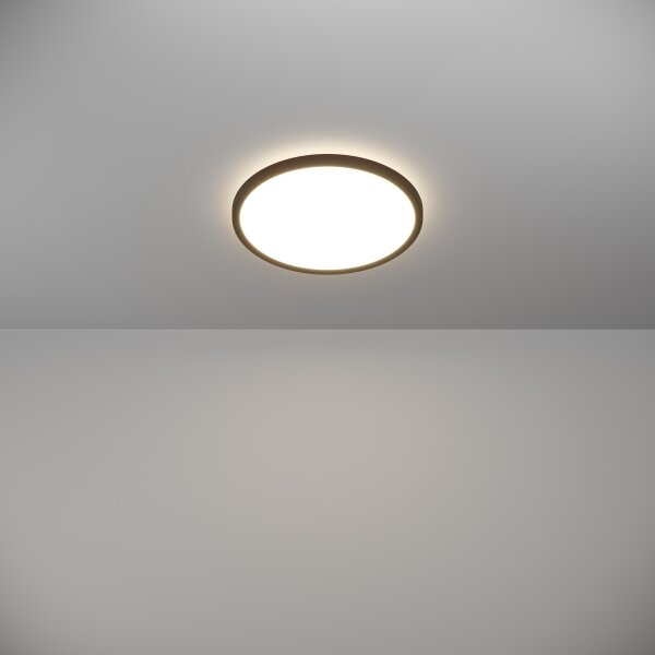 Eglo 901438-LED Plafonieră baie ROVITO 13,9W/230V pr.30cm IP44 negru