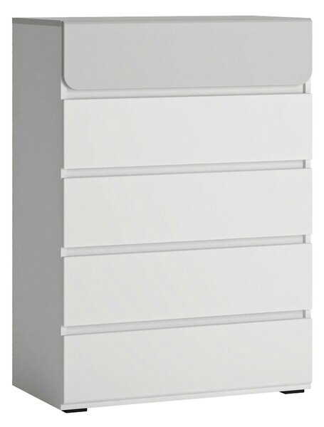 Comoda ALBI, alb, PAL laminat, 72x42x102 cm