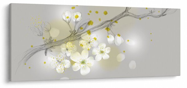 Tablou - Crenguțe înflorite (120x50 cm)