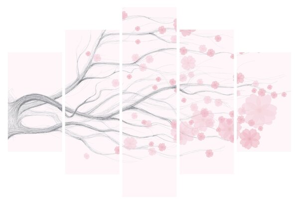 Tablou - Flori roz (150x105 cm)