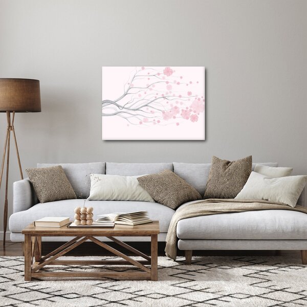 Tablou - Flori roz (70x50 cm)