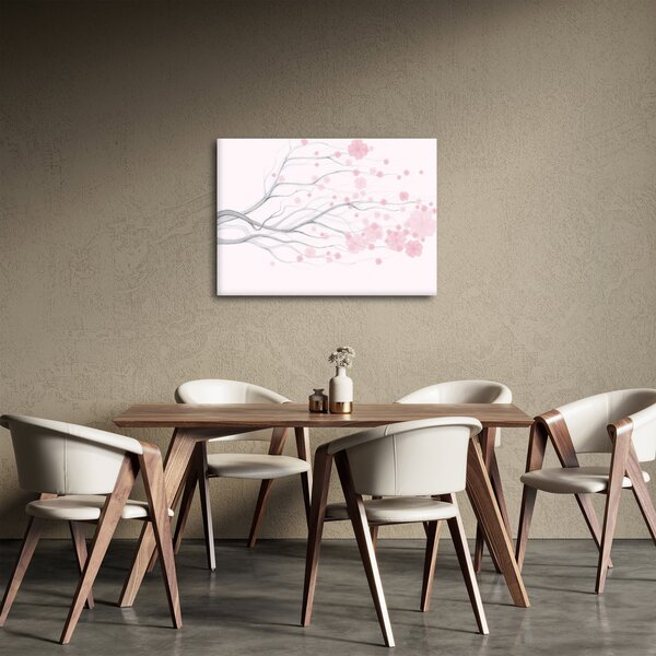 Tablou - Flori roz (70x50 cm)