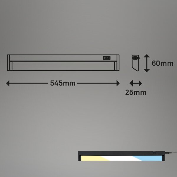 Corp de iluminat LED pentru corpuri de bucătărie LED/6,5W/230V 2700/4000/6500K Brilo