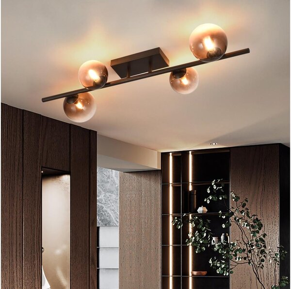 Brilagi - Lustru LED aplicat MILLA 4xG9/3W/230V maro/maro fumuriu