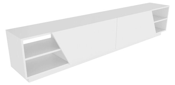 Comoda TV RHODES, alb, PAL melaminat, 240x37x47 cm
