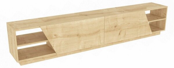 Comoda TV RHODES, stejar, PAL melaminat, 240x37x47 cm