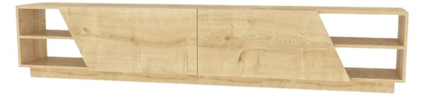 Comoda TV RHODES, stejar, PAL melaminat, 240x37x47 cm