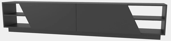 Comoda TV RHODES, gri antracit, PAL melaminat, 240x37x47 cm