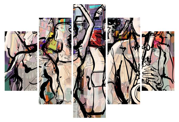 Tablou - Seara de jazz (150x105 cm)