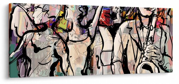 Tablou - Seara de jazz (120x50 cm)