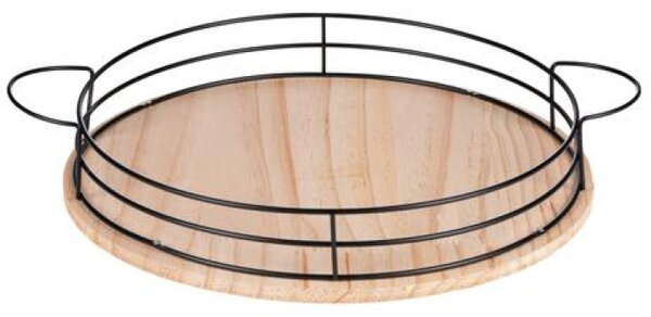 Tava rotunda din lemn ALPINA Ø35 cm