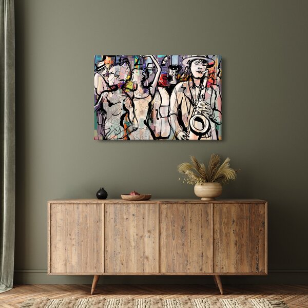 Tablou - Seara de jazz (90x60 cm)
