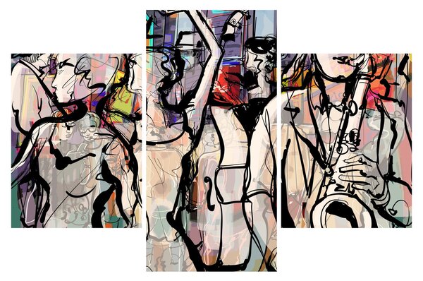 Tablou - Seara de jazz (90x60 cm)