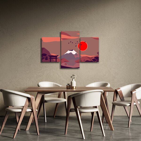 Tablou - Ilustrație a Muntelui Fuji (90x60 cm)