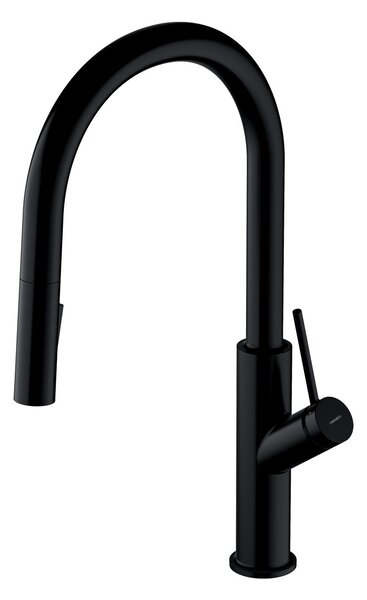 Omnires Bend baterie bucătărie pe picior negru BE6455BL