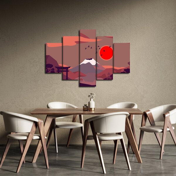 Tablou - Ilustrație a Muntelui Fuji (150x105 cm)