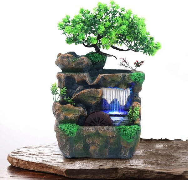 Dreammill™ Desktop Led Fântână Cu Moară De Apă