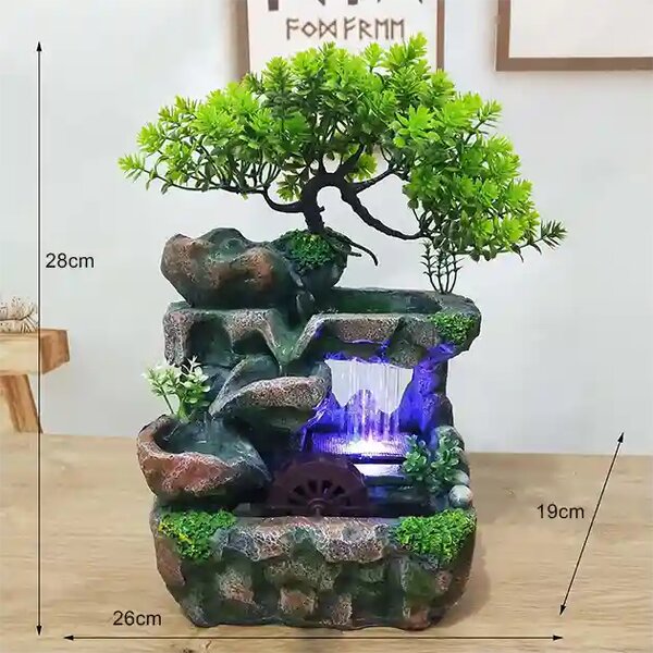 Dreammill™ Desktop Led Fântână Cu Moară De Apă