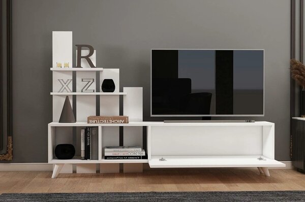 Comoda TV 505CRL1909, alb, PAL, 160x33x115 cm