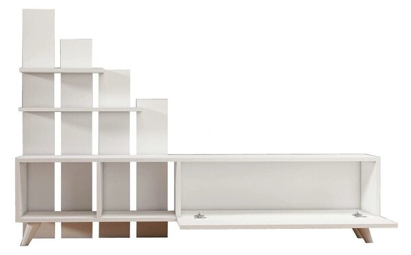 Comoda TV 505CRL1909, alb, PAL, 160x33x115 cm